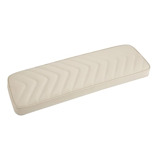 NOVAL Arm Rest Manicure Board for Pedicure Chairs - 9x27 Inch Luxurious PU Leather Hand Rest, Easy to Clean & Non-Slip, Salon-Ready Design for Long Hours Use (​Khaki)