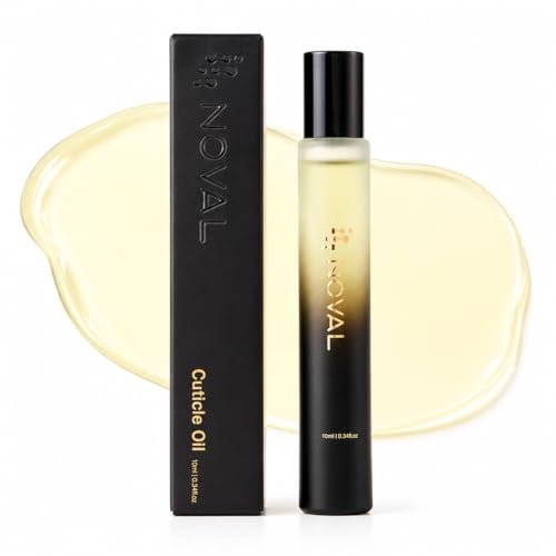 NOVAL Roll on Cuticle Oils for Men & Women, Rollerball Travel Size Bottle, Fresh Smell Cedar Scent, Male Nail Care Serum, Rich in Jojoba Oil, Natural Ingredients